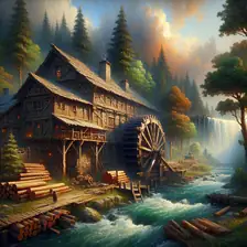 The lumber mill, one of the Titan Saga: Idle buildings