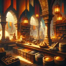 The market, where Titan Saga: Idle errands are picked up