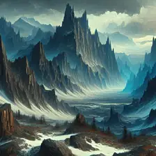 The mountain region of Titan Saga: Idle