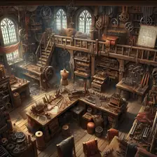 The workshop building in Titan Saga: Idle